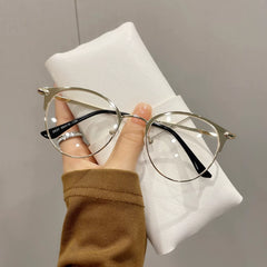 Internet celebrity glasses for women with myopia can be matched with prescription men's full-frame anti-radiation and anti-blue light eye protection flat glasses for eye protection