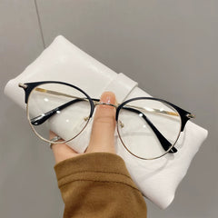 Internet celebrity glasses for women with myopia can be matched with prescription men's full-frame anti-radiation and anti-blue light eye protection flat glasses for eye protection