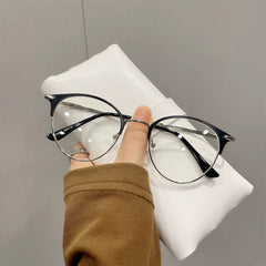 Internet celebrity glasses for women with myopia can be matched with prescription men's full-frame anti-radiation and anti-blue light eye protection flat glasses for eye protection