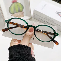 Presbyopic glasses, anti-blue light glasses for women, Internet celebrity same style, ultra-light retro oval men's high-definition presbyopia glasses, trendy women's