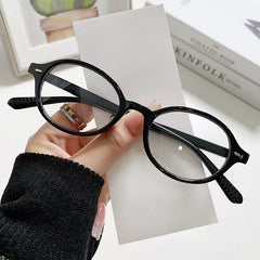 Presbyopic glasses, anti-blue light glasses for women, Internet celebrity same style, ultra-light retro oval men's high-definition presbyopia glasses, trendy women's